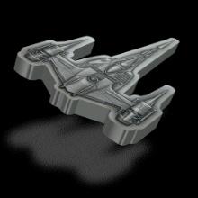 The Mandalorian(TM) ? The Mandalorians N-1 Starfighter(TM) 3oz Silver Shaped Coin