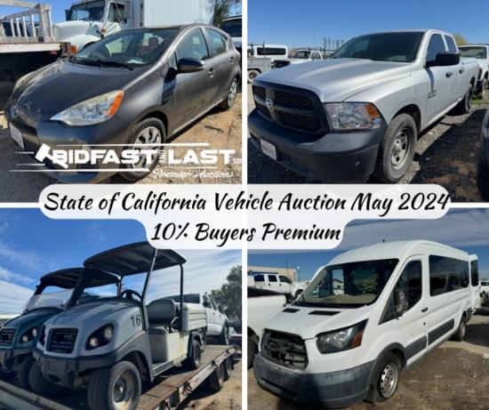 State of California Vehicle Auction May 2024